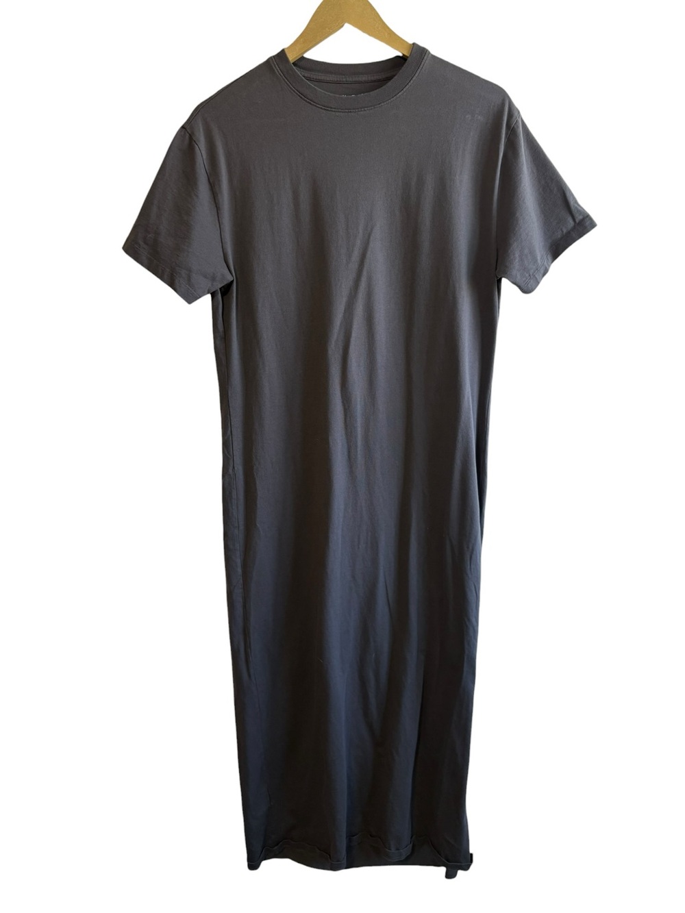 Abercrombie & Fitch Size XS Gray Maxi Shirt Dress Minimalist Neutral Basic